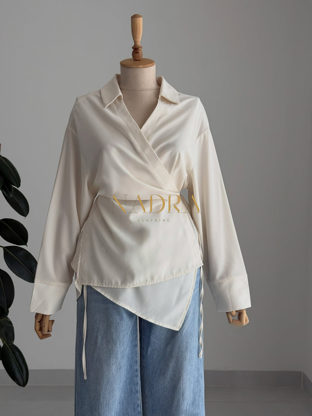 Signature Wrap Blouse